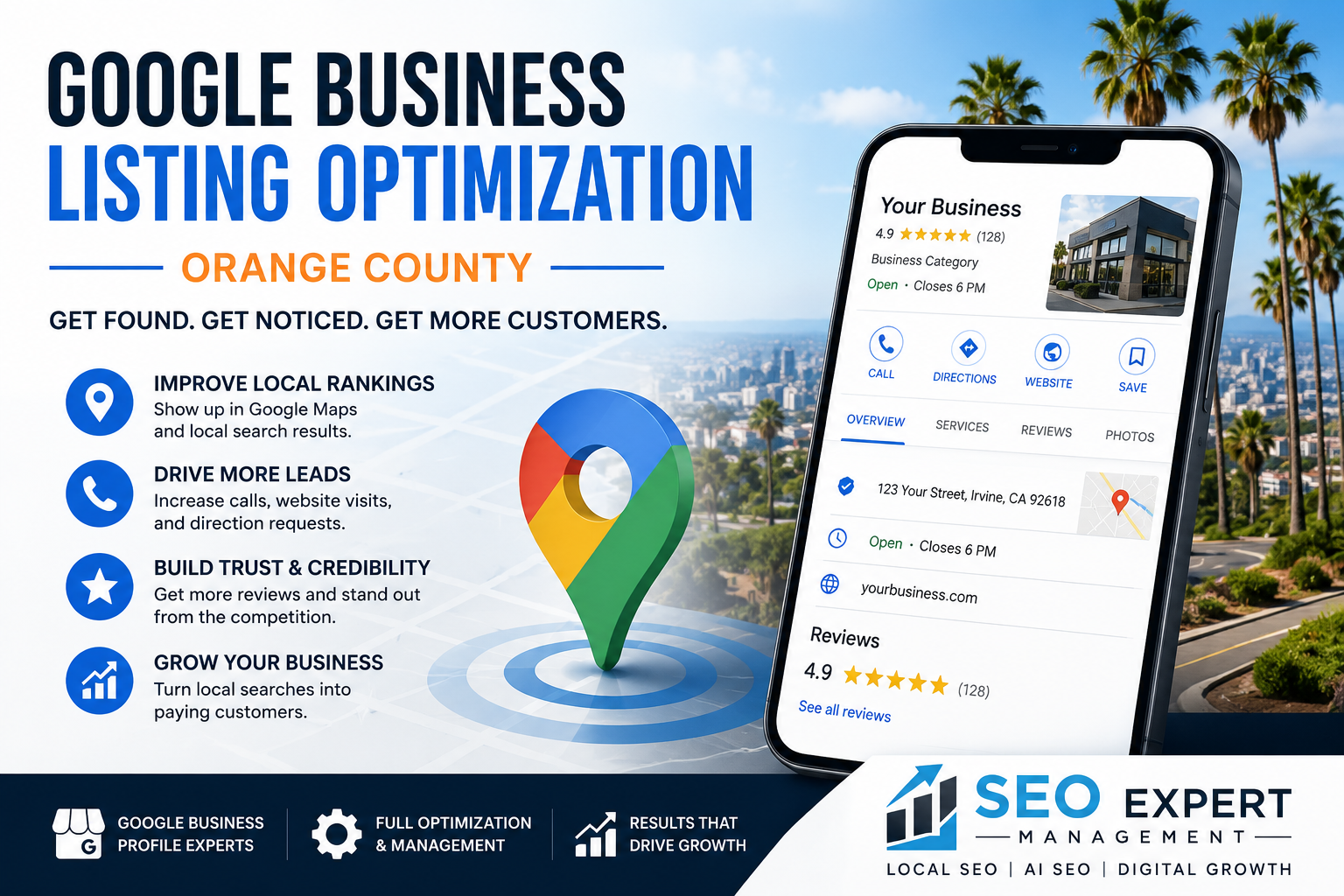 Google business listing optimization